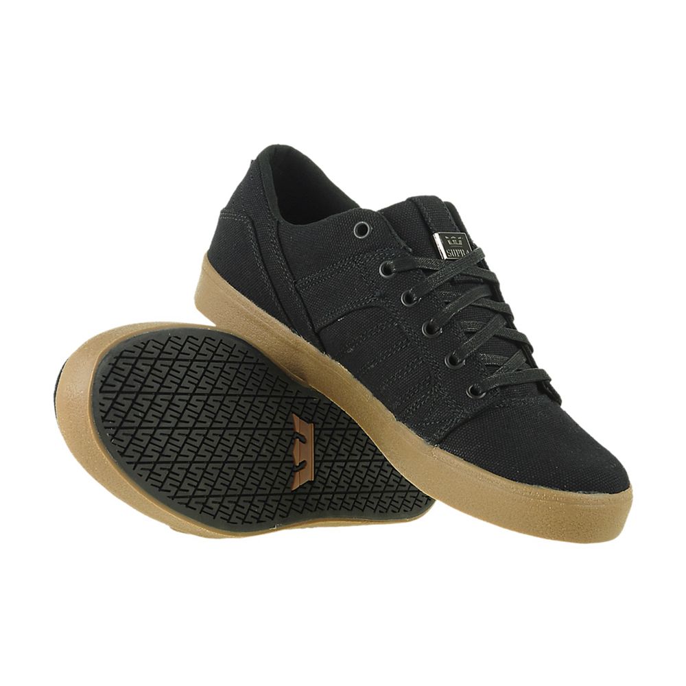 Baskets Basses Supra SkyLow 1.5 Noir Black Canvas/Gum Homme | EGU-75156525